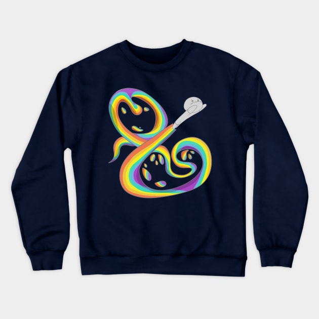 Rainbow Trail Crewneck Sweatshirt by ComicSpider